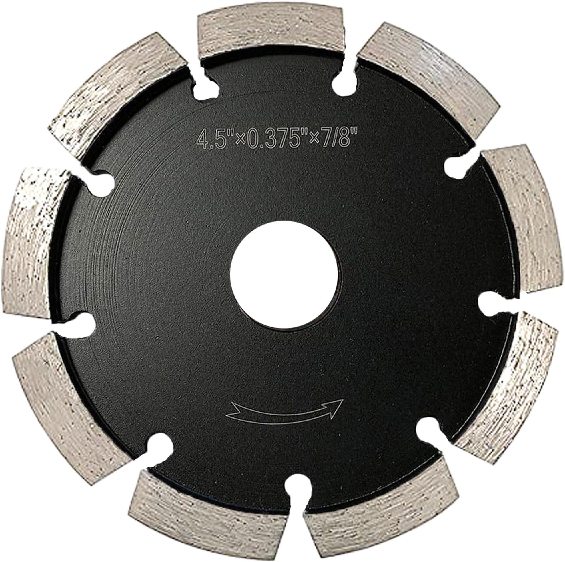 4.5" Diamond Crack Chaser Blades for Routing and Repairing Cracks in Concrete and Asphalt - 3/8" Width with a 7/8" Non-Threaded Arbor