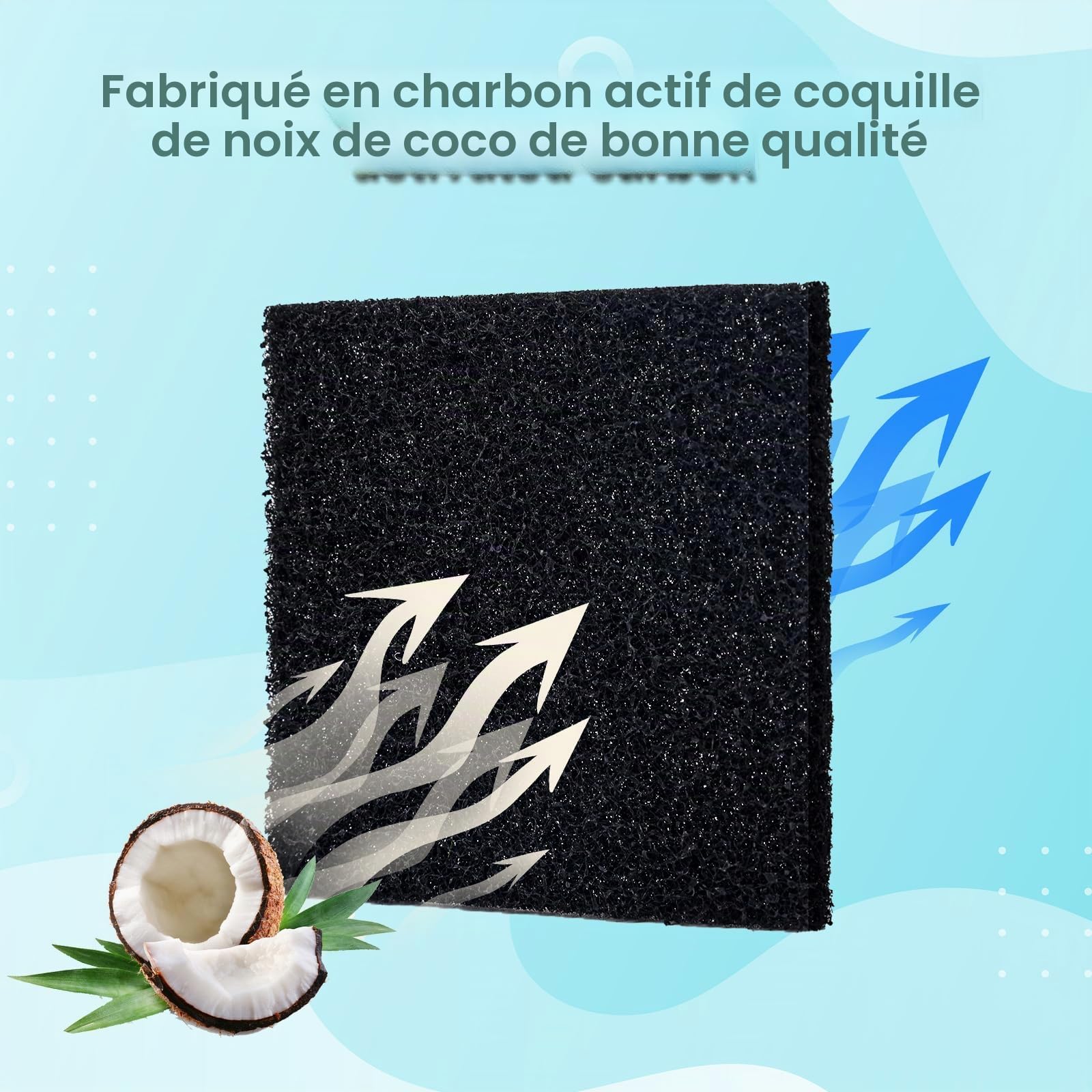 Lot de 12 Filtres Désodorisants pour Poubelles, Filtre à Charbon Actif Désodorisant au Charbon Actif Puissant Compatible avec les Poubelles EKO