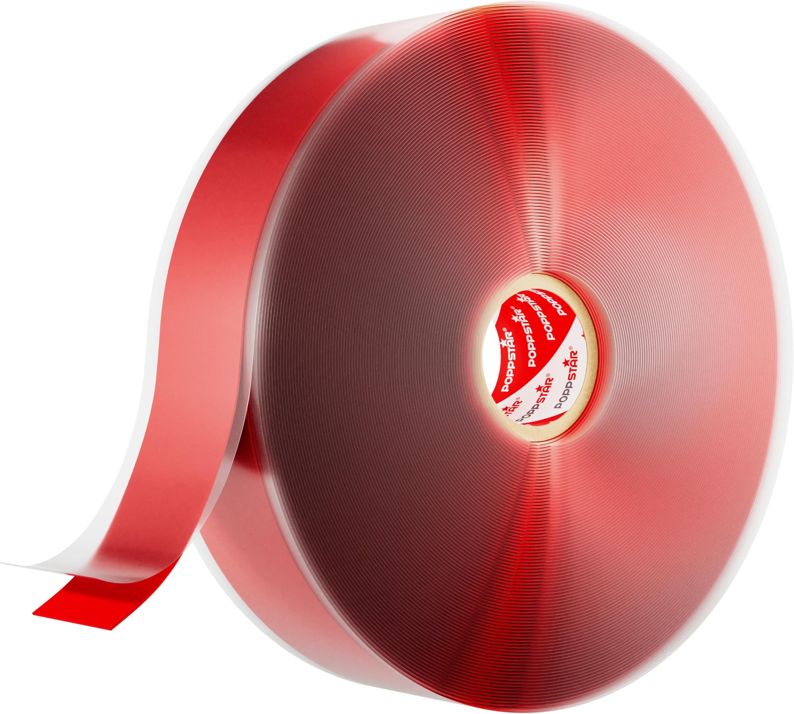 POPPSTAR 1x 11m Self-Fusing Silicone Band, Silicone Tape, Repair Tape, Electrical Tape and Sealing Strip (water-tight, air-tight), 25mm wide, red