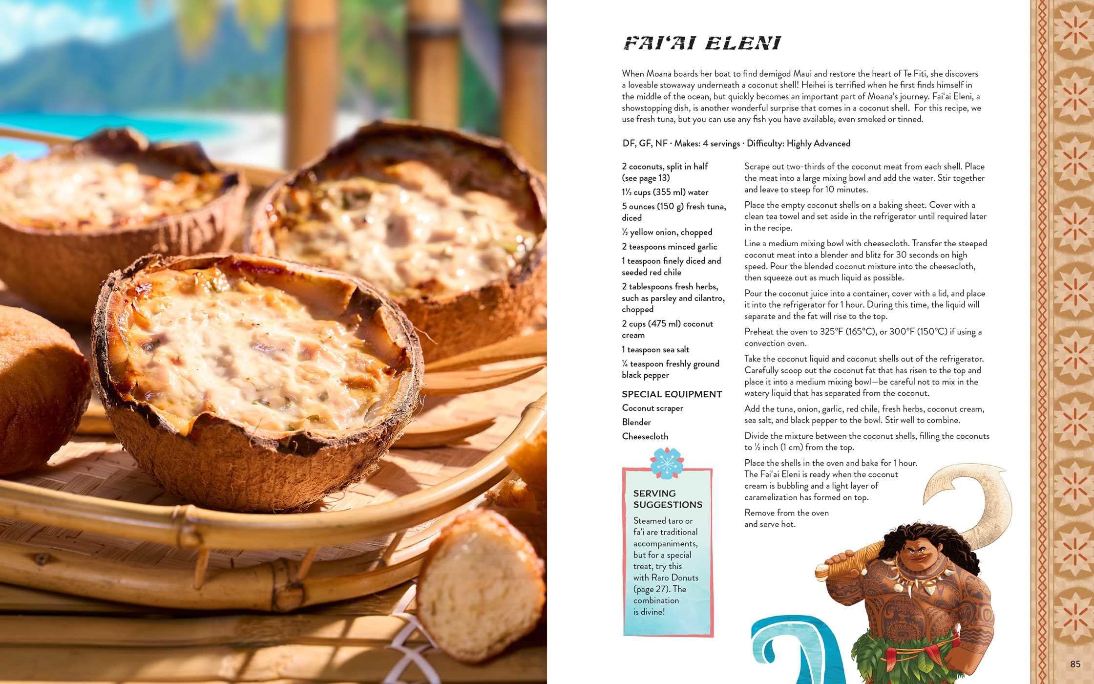 Disney Moana: The Official Cookbook: Pacific Recipes Inspired by Motunui: Authentic Pacific Recipes and Stories Inspired by Motunui and Beyond