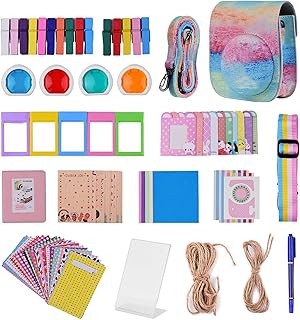 Pacote de acessórios de câmera instantânea de reposição 12 em 1 para Fujifilm Instax Mini 11 com bolsa para câmera/alça para câmera/álbum de fotos/clipes de fotos/moldura para fotos/cadeia de fotos