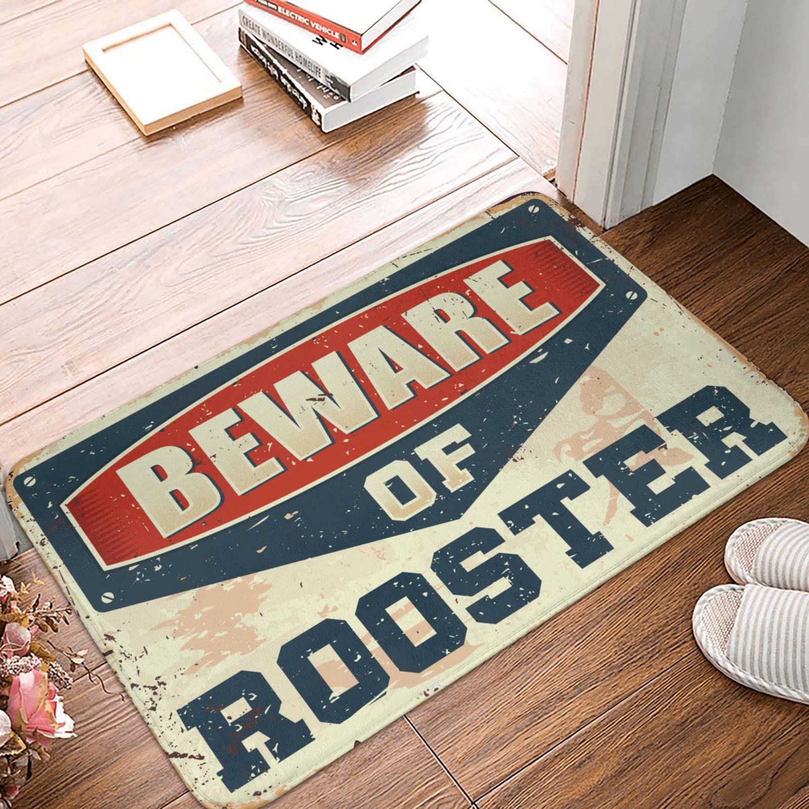 Tapis de coq anti-saleté 65x90 cm pour stopper la boue à la porte d'entrée d'automne