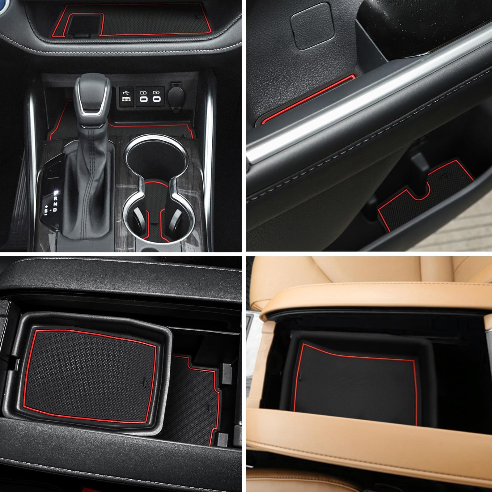 POSAID Center Console Mats for 2023 2022 Toyota Tundra Cup