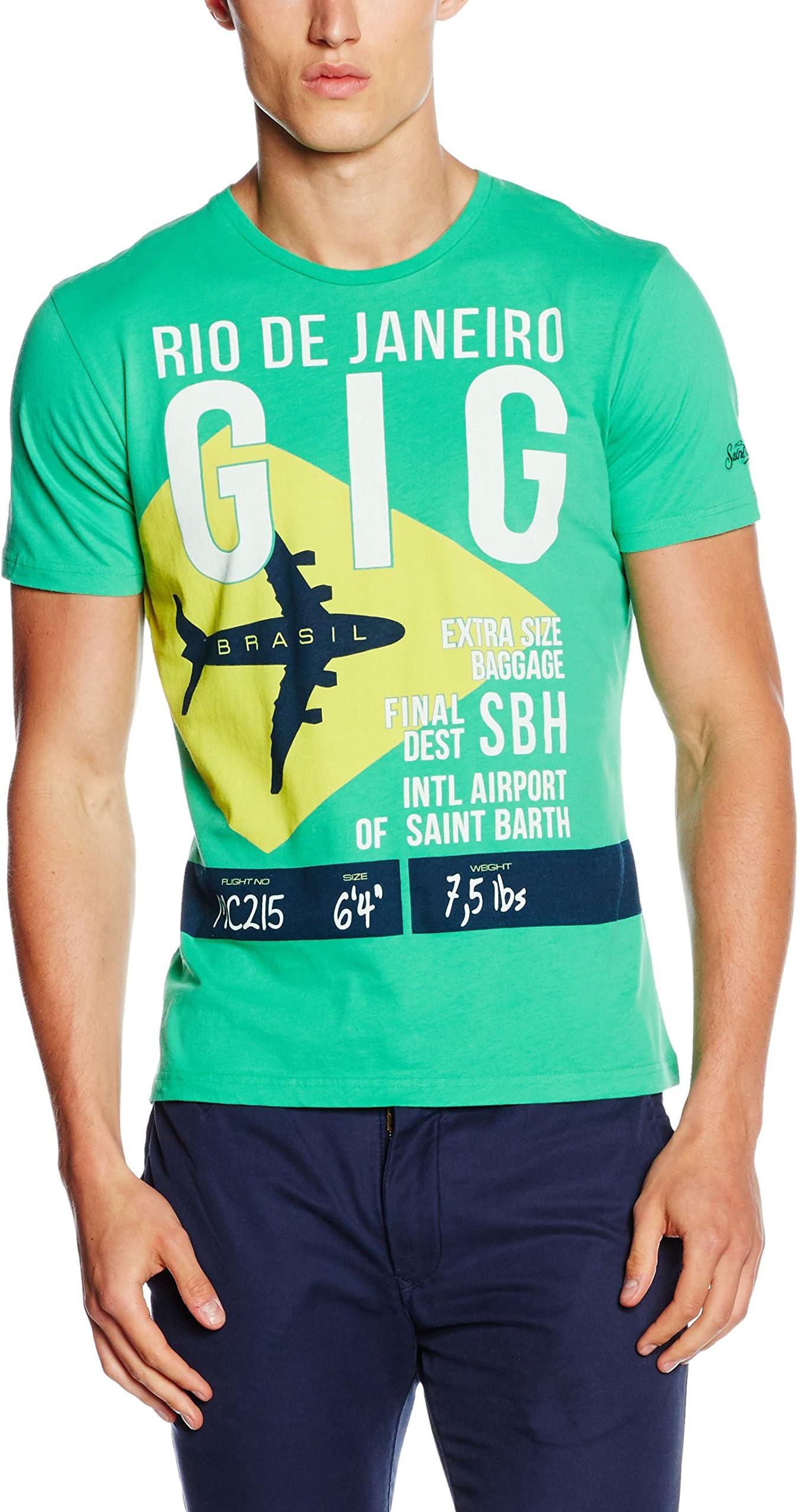 MC2 Saint Barth Men's Nelson - Man Tshirt Front Print T-Shirt