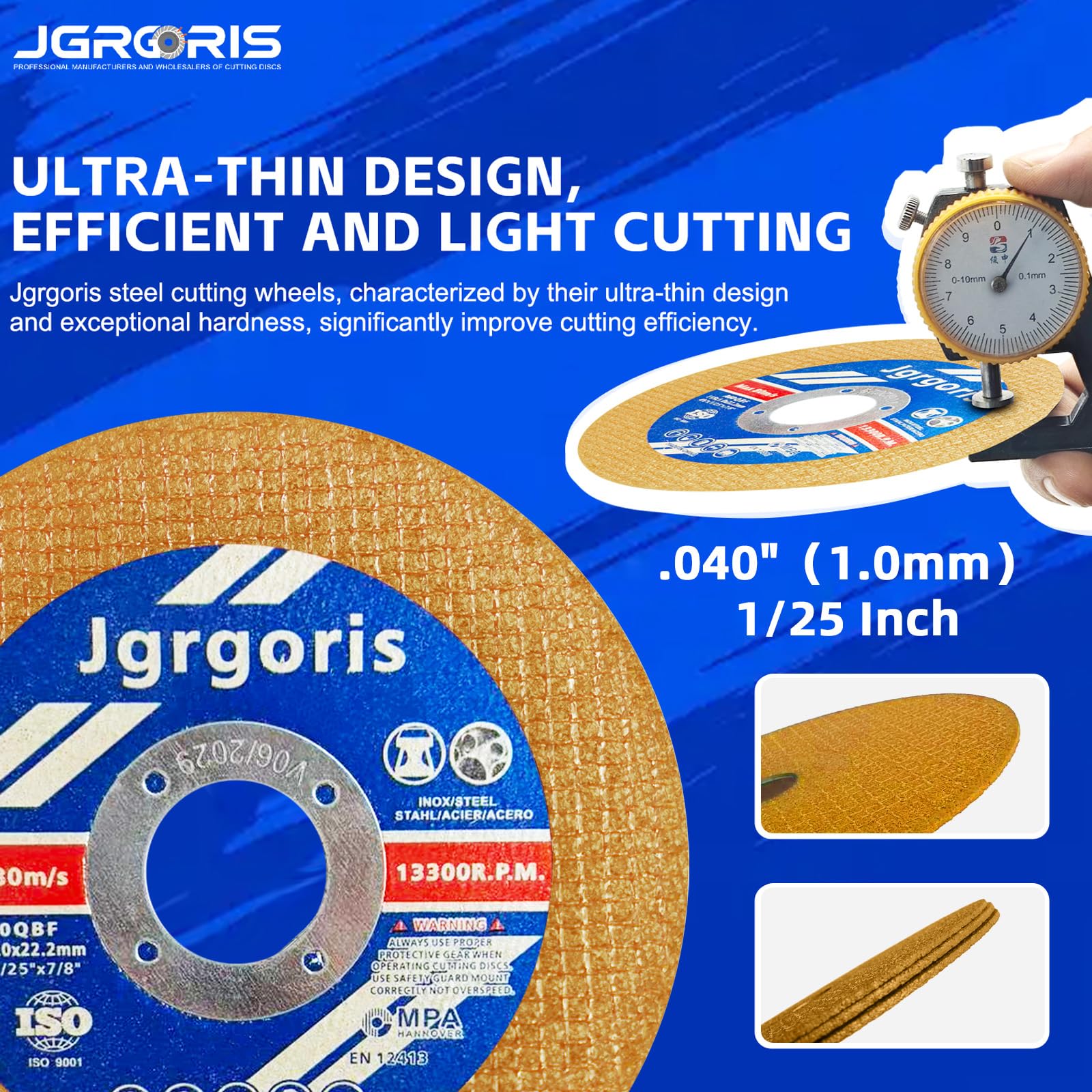 Cut-Off Wheels - 54 Pack for Metal & Stainless Steel -7