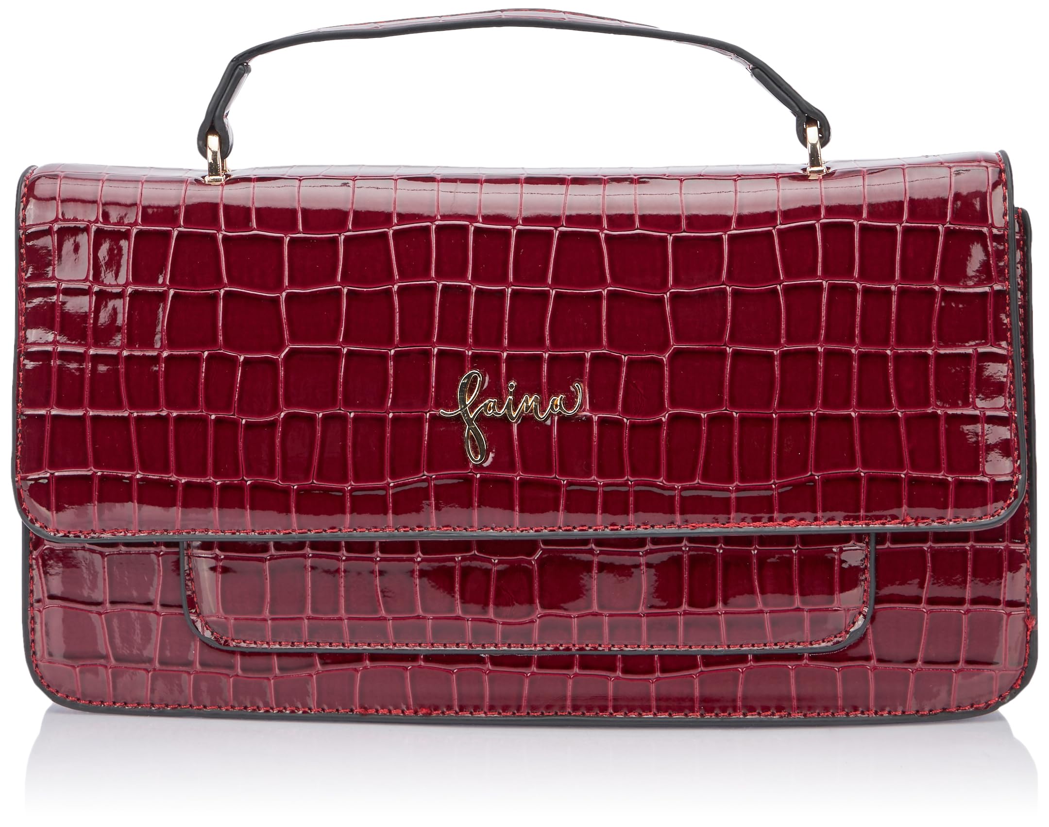 NAEMI Women's Small Shoulder Bag, Dark Cherry, One Size