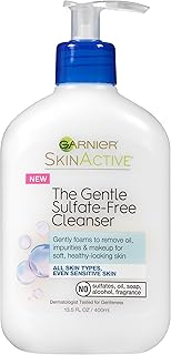Garnier SkinActive Gentle Sulfate-Free Foaming Face Wash, 13.5 Ounce