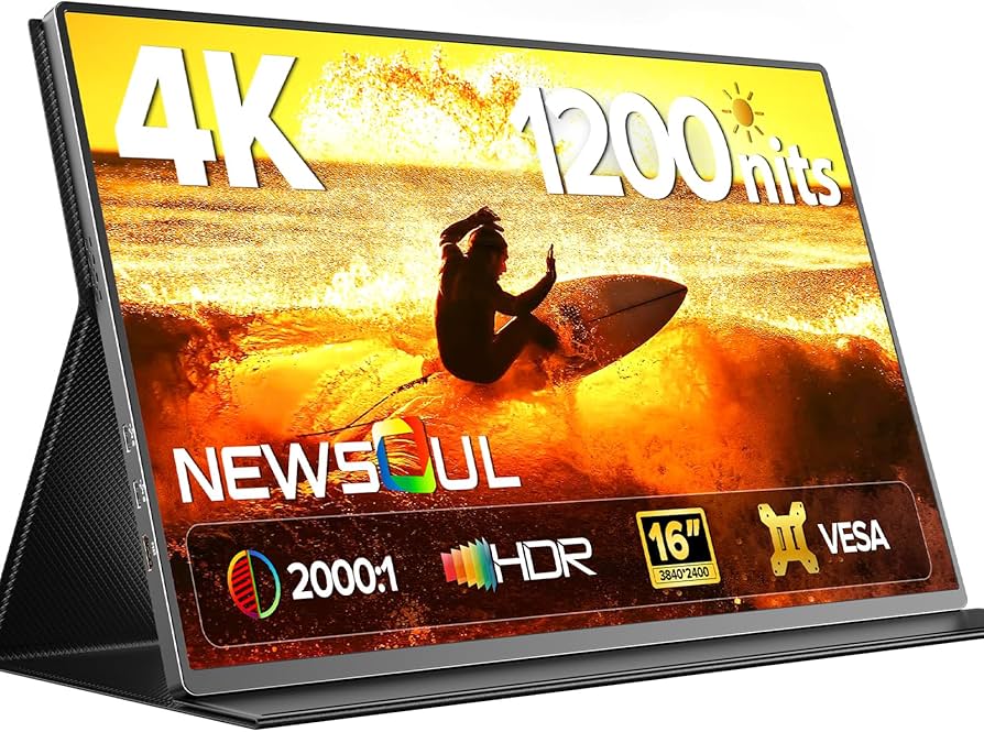 Amazon.co.jp: モバイルモニター 4K 16インチ Newsoul 3840×2400