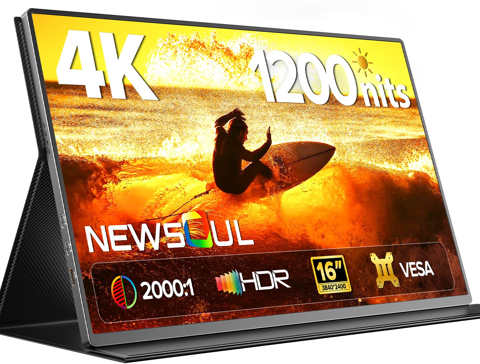 NewSoul 4K ポータブルモニター 本体 Amazon.co.jp: モバイルモニター Newsoul タッチパネル 15.6インチ