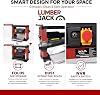 Lumberjack Planer Thicknesser Woodworking, Electric Wood Thickness Planer, 330mm Bench Top Portable Thicknesser Machine, 240V, Red