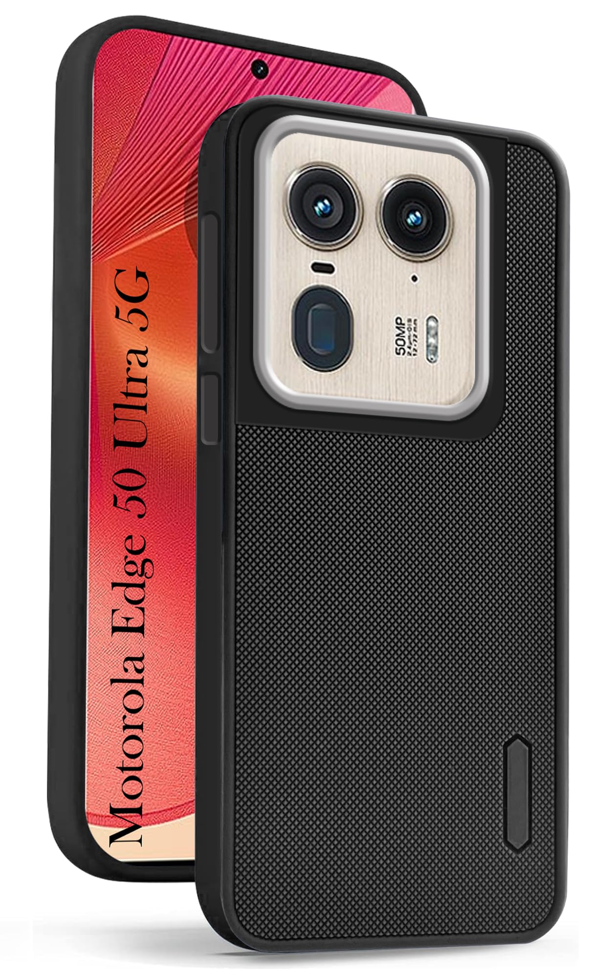 Jkobi Back Cover Case for Motorola Moto Edge 50 Ultra 5G (Textured Grip Design | Camera Protection | Slim and Light Weight | Soft Touch and Feel | Black) (B0D86M4H96) Amazon Price History, Amazon Price Tracker