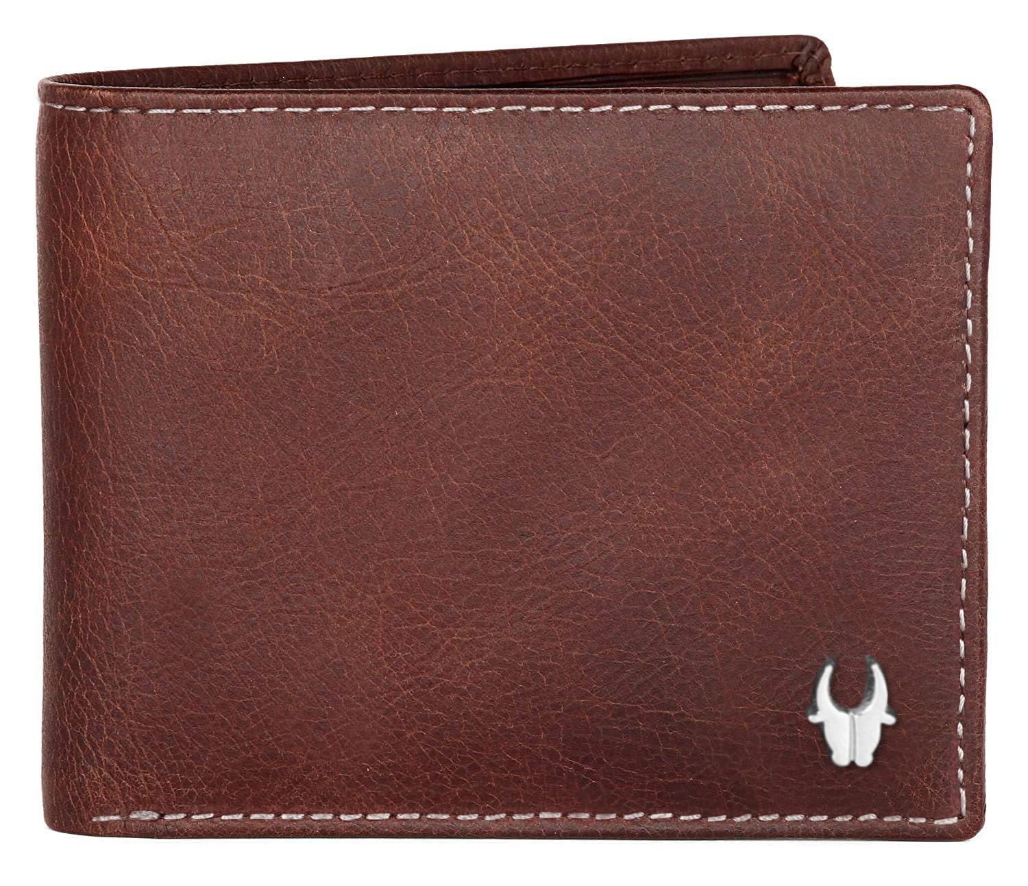 WildHorn Olive Leather Men's Wallet (WH2050) (Crackle)