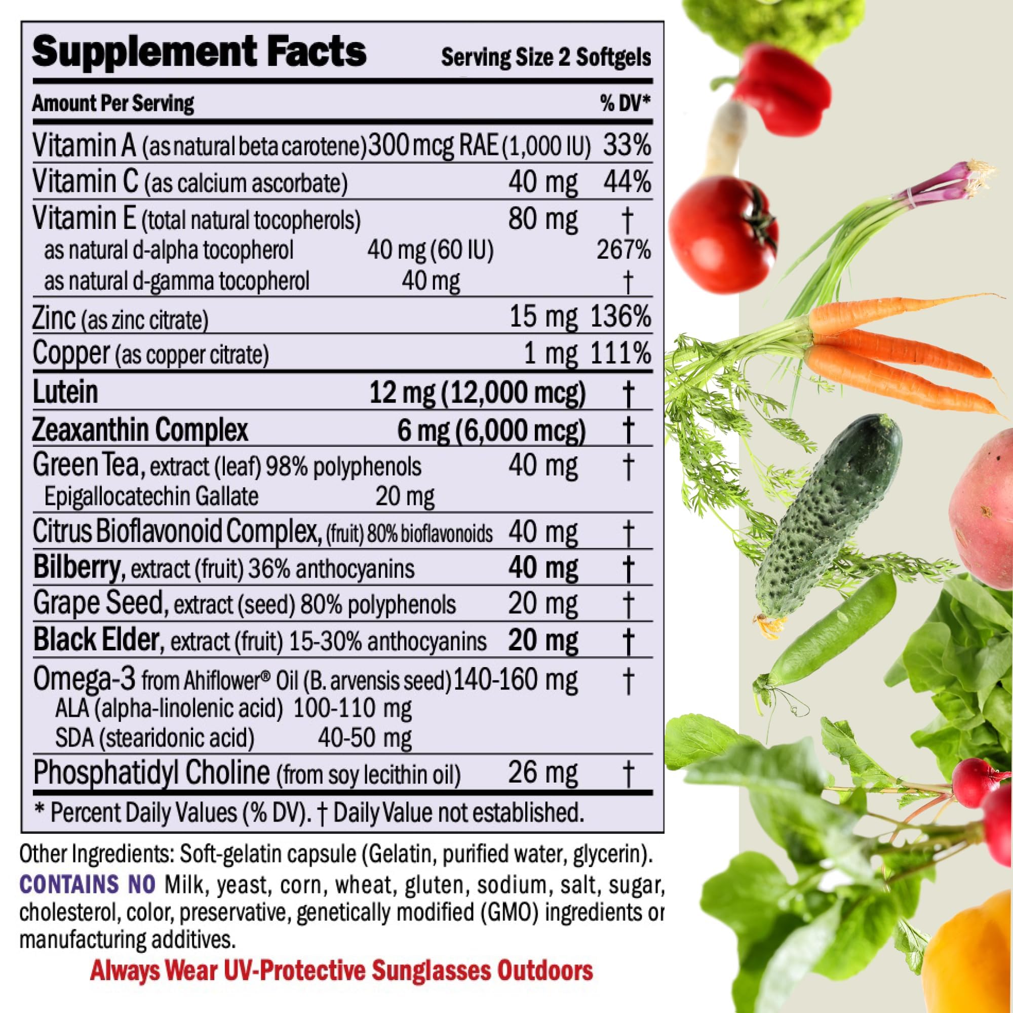 ANDREW LESSMAN ProCaps Ultimate Eye Support 12 mg, 30 Softgels — Amazon image 2