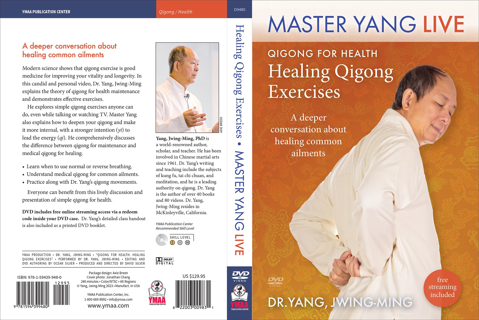Qigong for Health: Healing Energy Exercises Master Yang Live with Dr. Yang, Jwing-Ming - A Deeper Conversation About Qi gong Dvd plus Streaming