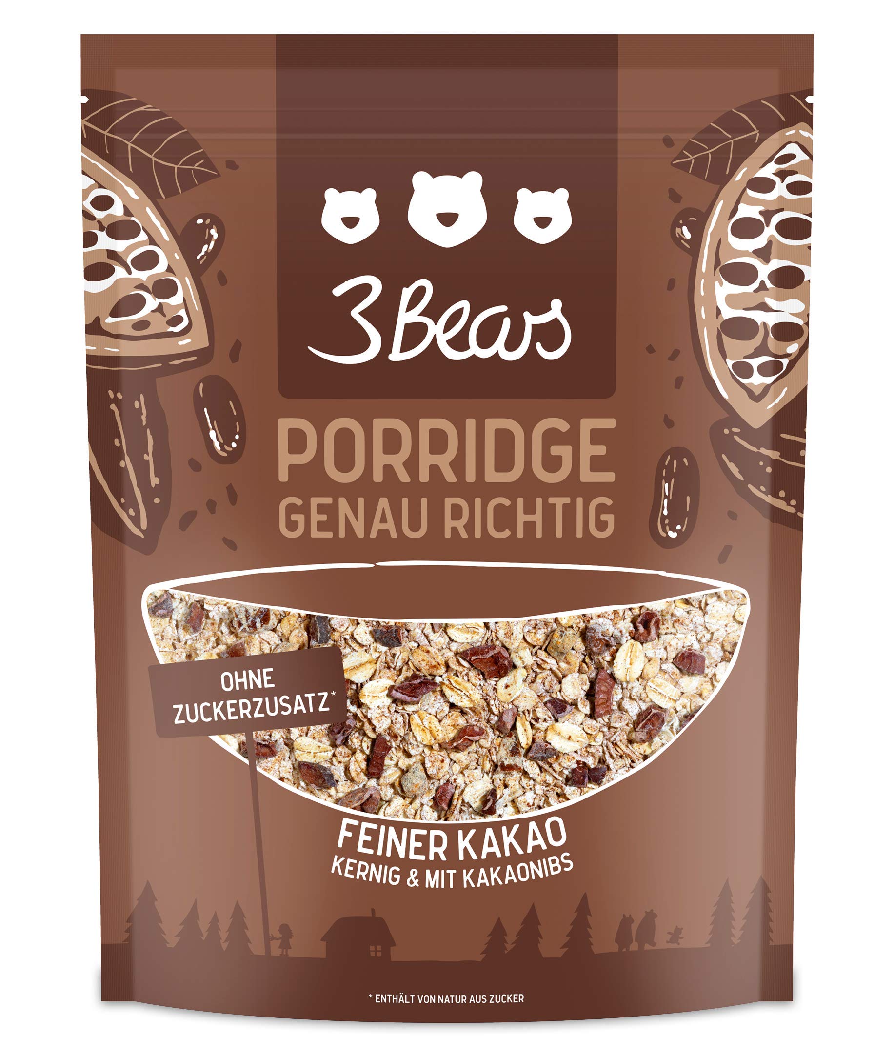 3Bears Foods Porridge Kakao 400 g