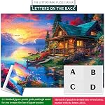Lakeside Chalet Puzzles for Adults 1000 Pieces, Jigsaw Puzzles for Adults 1000 Piece, Challenging Game Toys, Impossible Puzzle, Family Decoration Puzzle