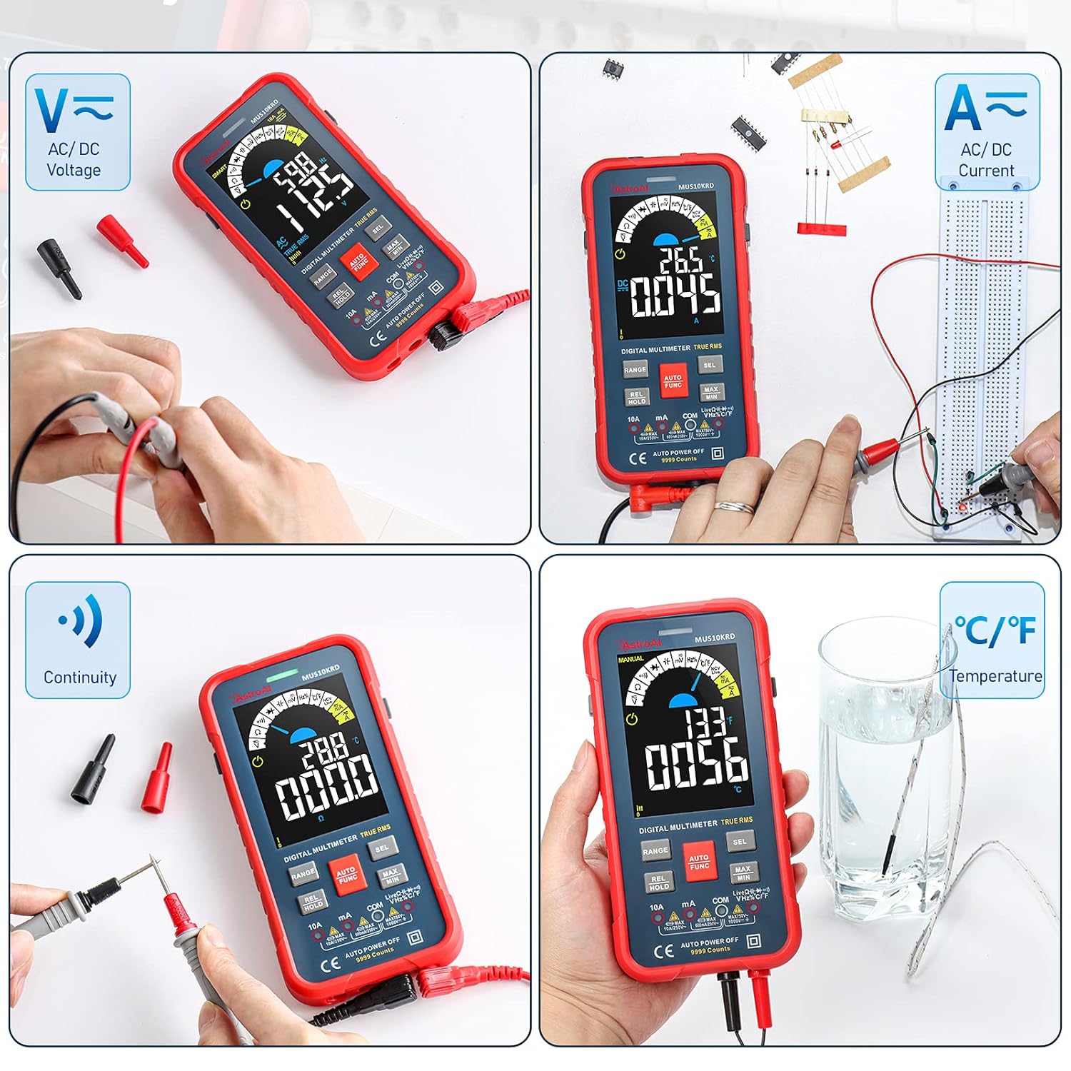 AstroAI TRMS 6000 Counts Digital Multimeter+ AstroAI TRMS 10000 Counts Digital Multimeter