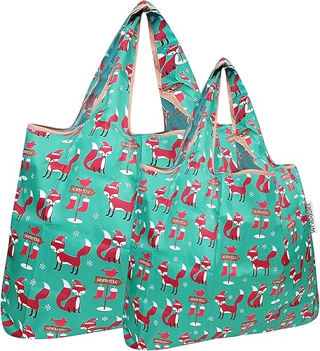 Bowbear Bolsa de compras reutilizable de nylon plegable