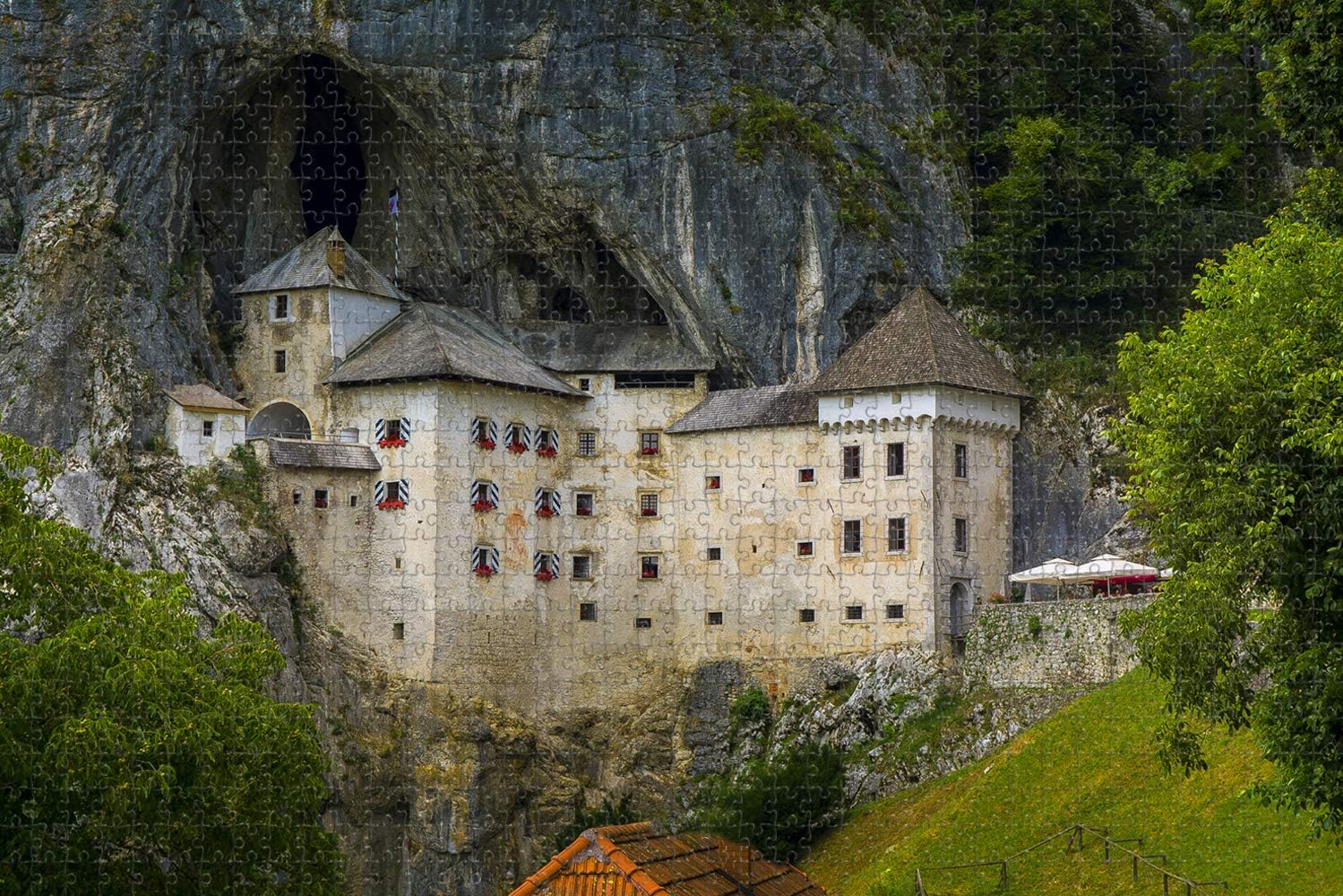 Slovenia Postojna Castle Cove Jigsaw Puzzle for Adults 1000 Piece Wooden Travel Gift Souvenir