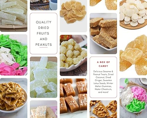 Miniatura 3 de CAF Surtido de frutas dulces secas coco seco jengibre semillas de loto melón de invierno castañas de agua caramelo de sésamo y caramelo de maní