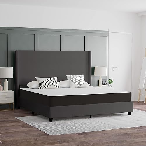 Miniatura 10 de EMMA + OLIVER Astor Queen Premium Colchón en una caja, colchón híbrido de resortes interiores de 8 pulgadas, espuma certificada CertiPUR-US, soporte