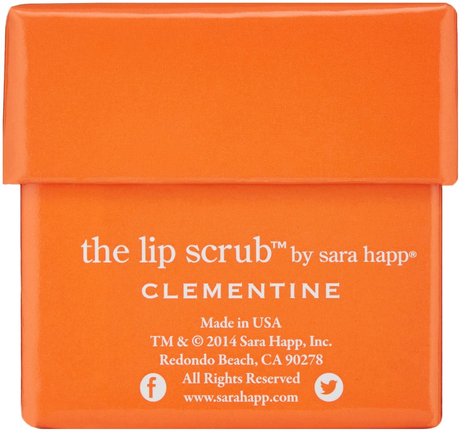 sara happ The Lip Scrub, Clementine, 1 oz.