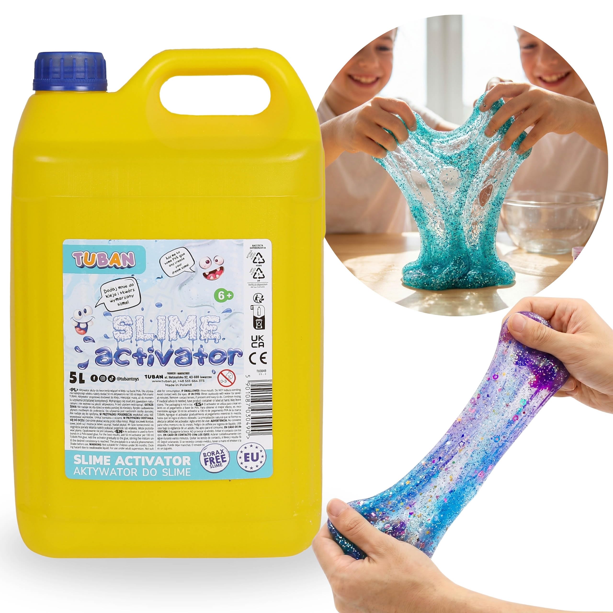 TUBAN Attivatore SLIME sicuro bambini liquido pasta modellabile grande