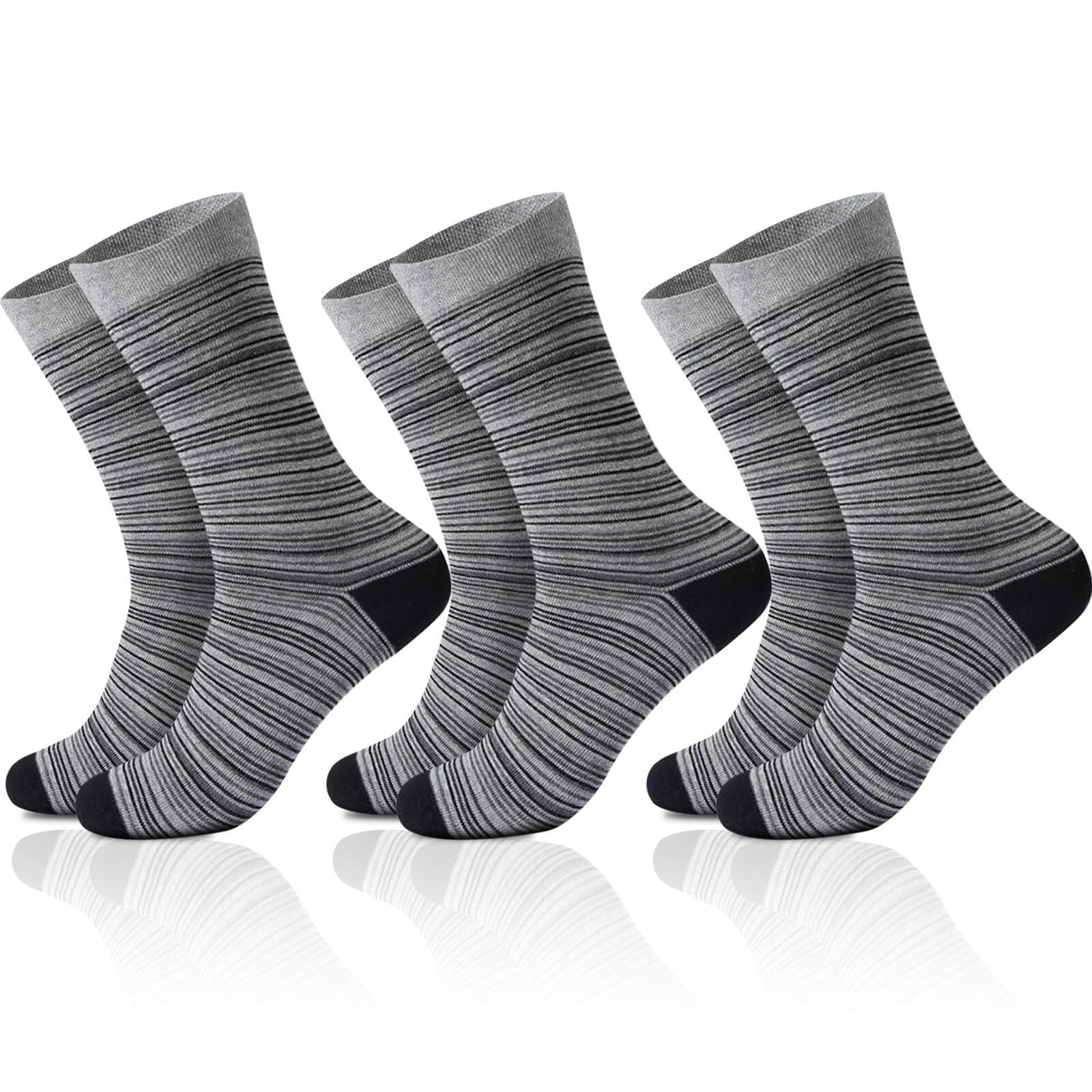 Fashion Crew Cotton Socks for Women Thin Cozy Casual White Black Gray Mixed Colors multiple Patter Dress size 7-9/9-11