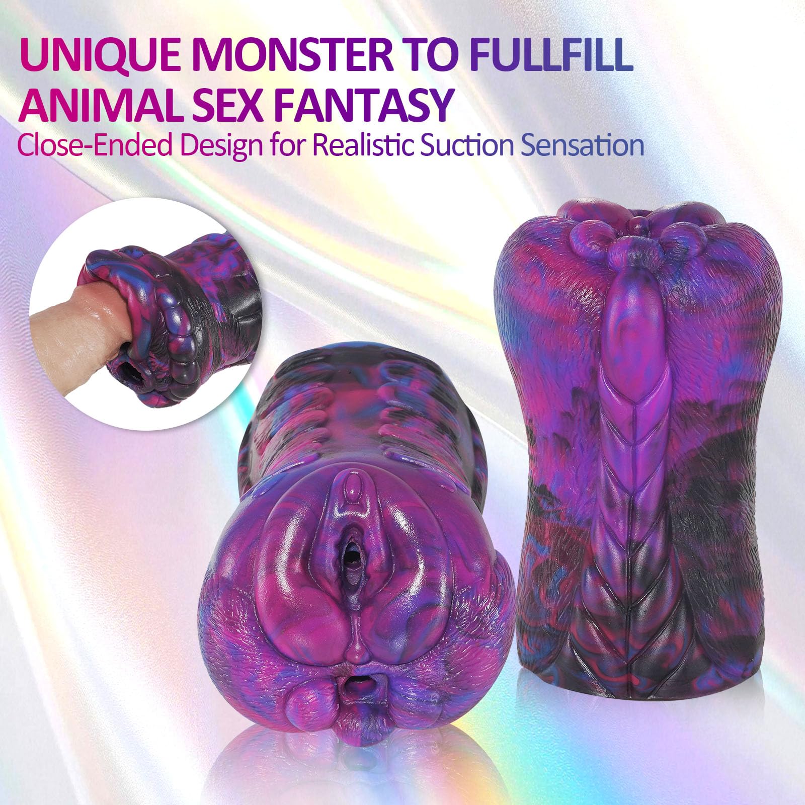 Masturbâteur Homme Mains Libres Sex Toys,Masturbeuse Masculin Cul Poche Chatte Anal Vaginette Réaliste Silicone Souple,Masturbateur Cup Succion Monstre Fantaisie Entraîneur Pénis Pocket Pussy Sextoyse