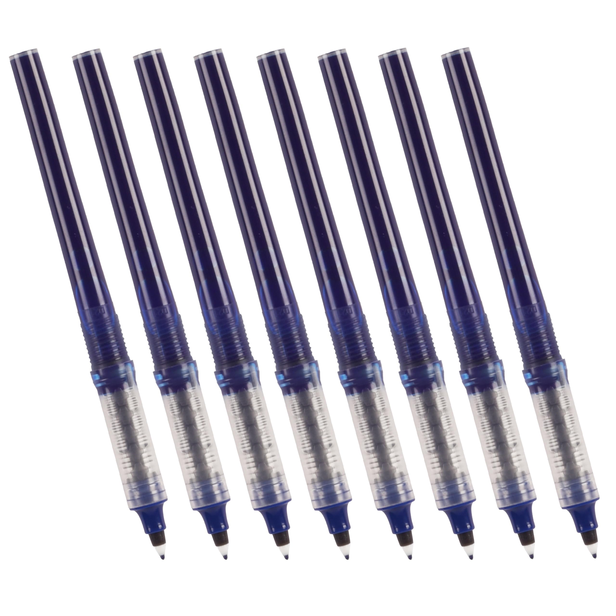 NOTEFUL Fluency Pen Refills – Medium Tip – Smooth Quick-Dry Waterproof Ink Fluency Stick Pens - Blue (Pack of 8)