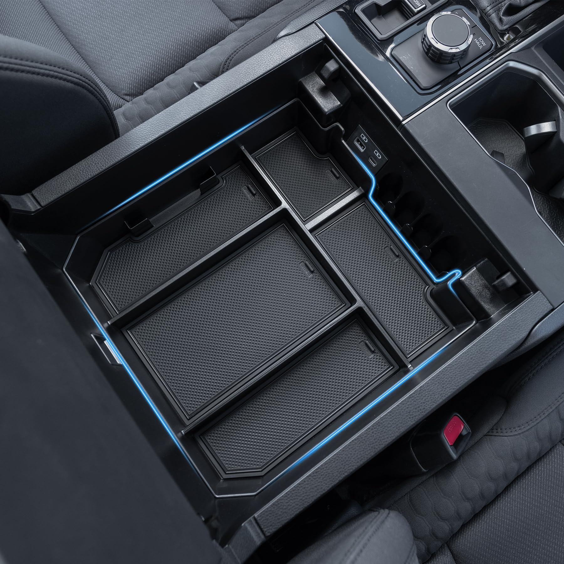 Amazon.com: TOPINSTALL 5 Compartments Console Organizer Compatible