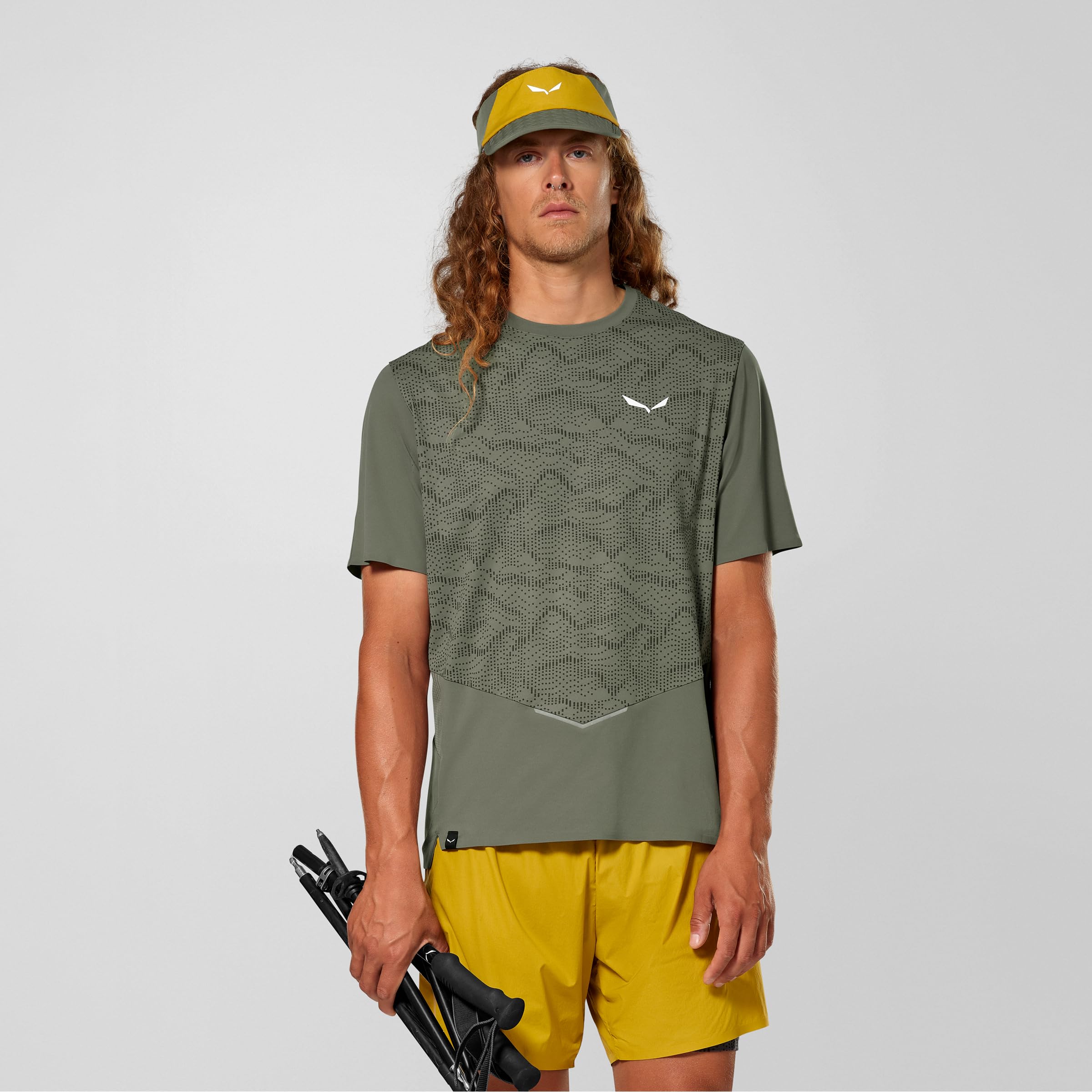 Salewa Herren Pedroc Tech Dry T-Shirt, Faded Green, XL