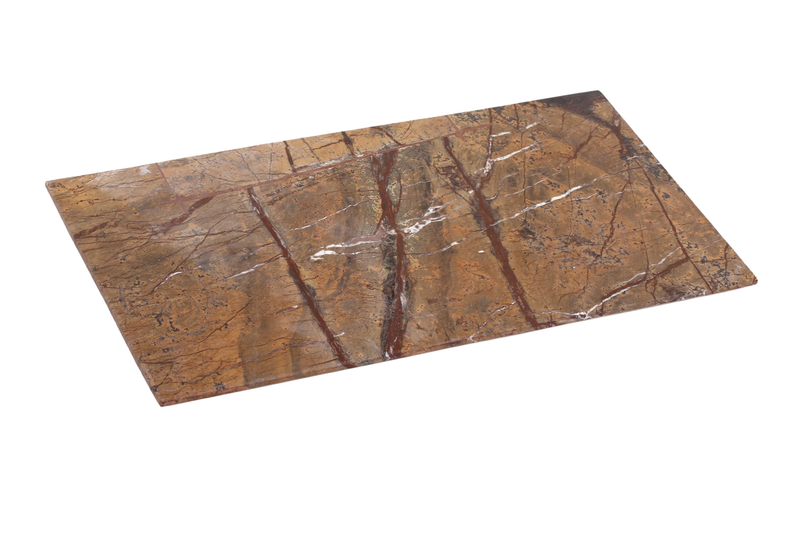 Oferta towaru klasy B: designerski marmurowy półmisek prostokątny masywny: 40 x 20 x 1,5 cm jako talerz, talerz talerz do sushi z kamienia naturalnego, z np. niewielkimi uszkodzeniami krawędzi lub z