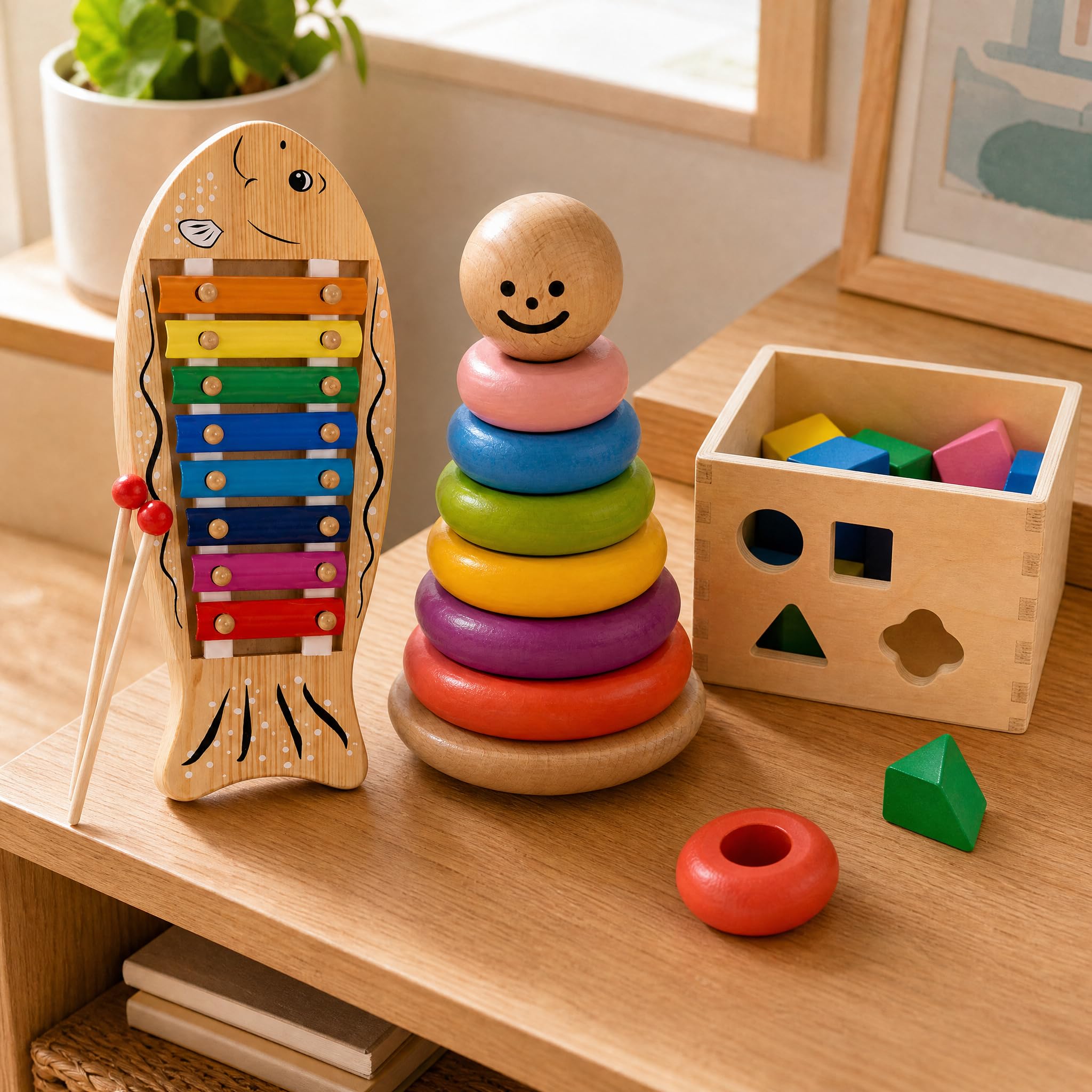 Gioco Impilabile in Legno Educativo