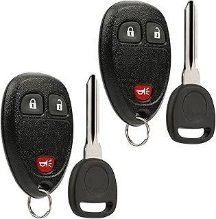 Keyless Entry Remote Ignition Key Fob fits Chevy Silverado Traverse Avalanche Equinox Express / GMC Acadia Savana Sierra / Pontiac Torrent / Saturn Vue Outlook (15913420), Set of 2 - coolthings.us