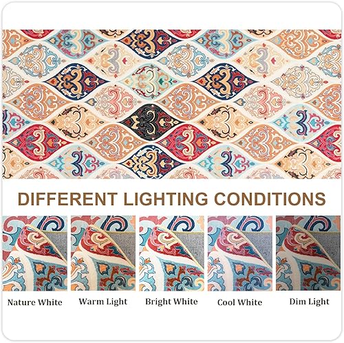 Miniatura 7 de Ompaa Alfombra de pasillo de 2 pies 6 x 8 pies para pasillo, cocina, alfombra bohemia larga lavable para pasillos, antideslizante, alfombra vintage