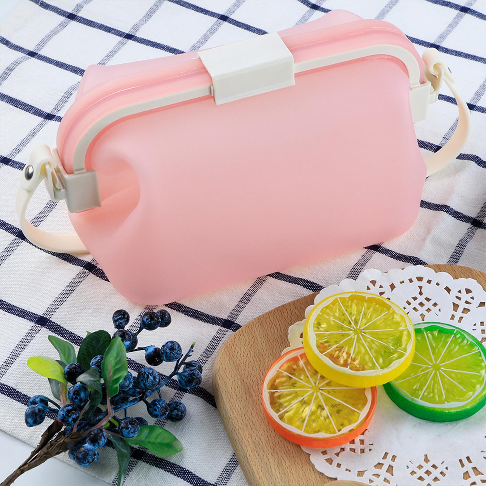 PANGBOER Contenitore per Alimenti in Silicone, Scatola per, Light, F