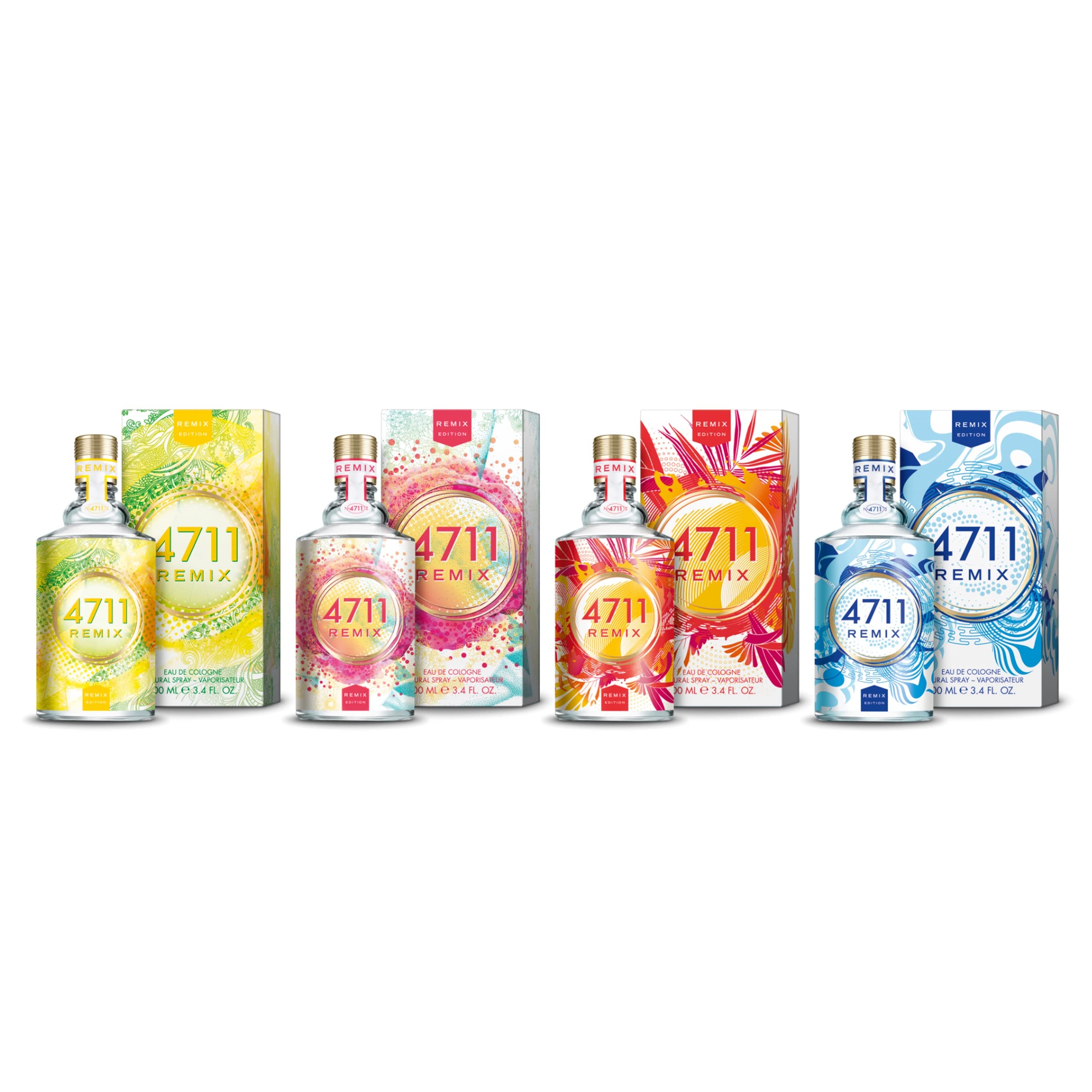 4711® Remix Cologne Sparkling Island I Eau de Cologne - fruttata - rivitalizzante - estate - la lime fruttata e fresca ora in una nuova miscela frizzante. I Spray con atomizzatore naturale da 100 ml