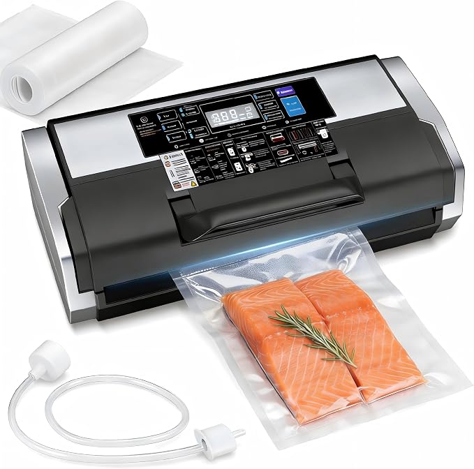 QKWXV Vacuum Sealer: Automatic Food Saver with Multiple Modes