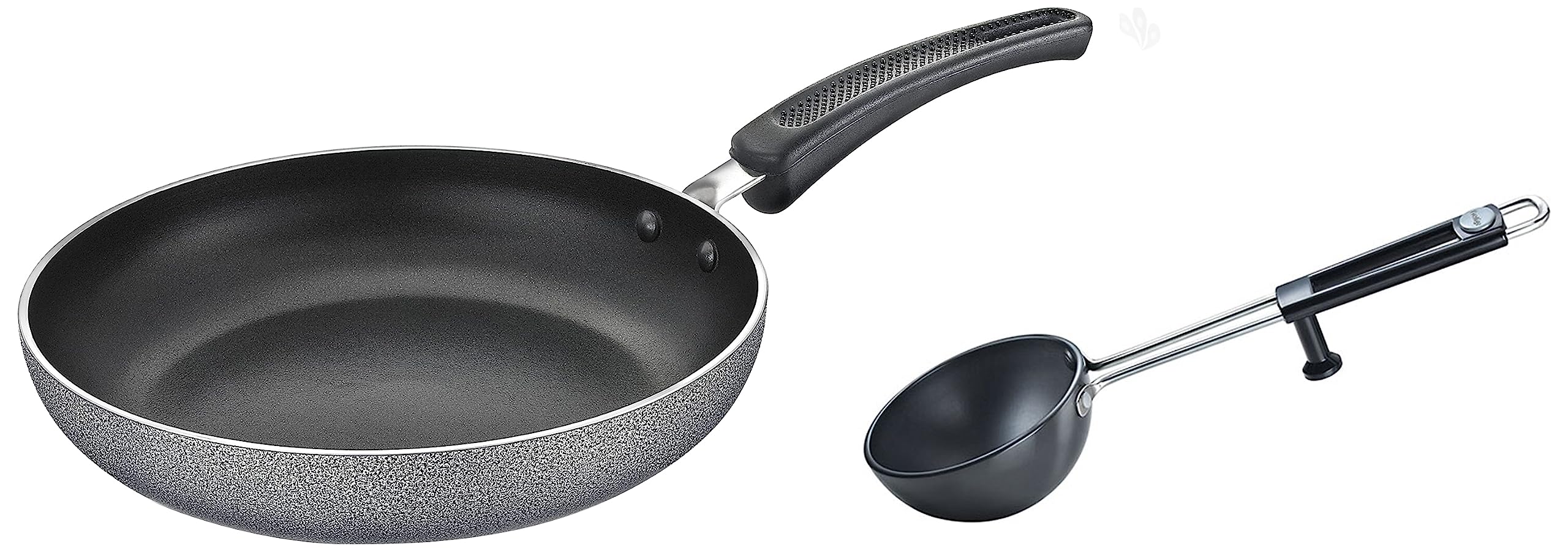 Prestige Aluminium Omega Select Plus IB Non-Stick Fry Pan, 20 cm, Black, Medium Aluminium Hard Anodised Cookware Tadka Pan, 13cm, Black (B0C99MBNT3) Amazon Price History, Amazon Price Tracker