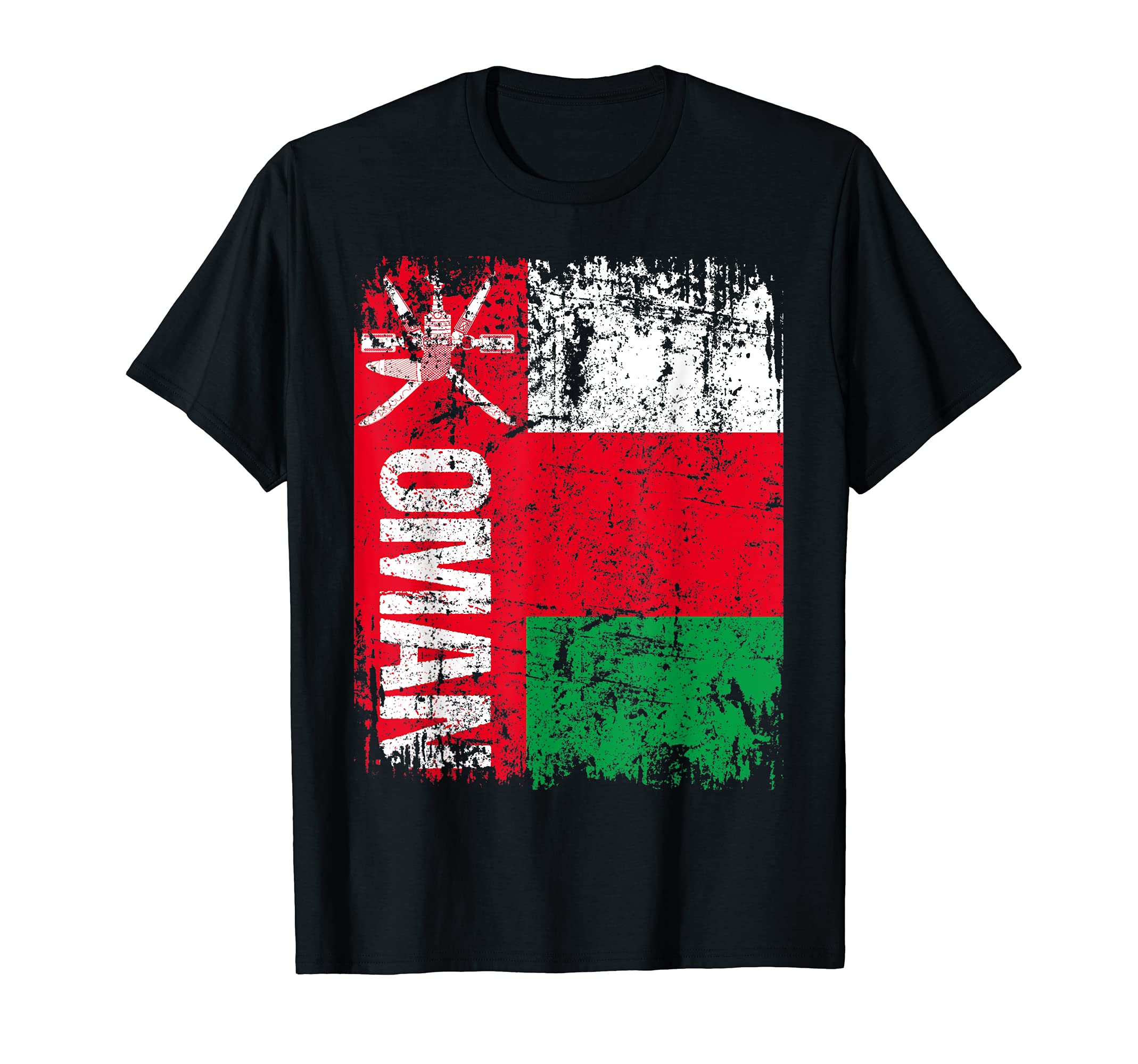 OMAN Flag Vintage Distressed OMAN T-Shirt