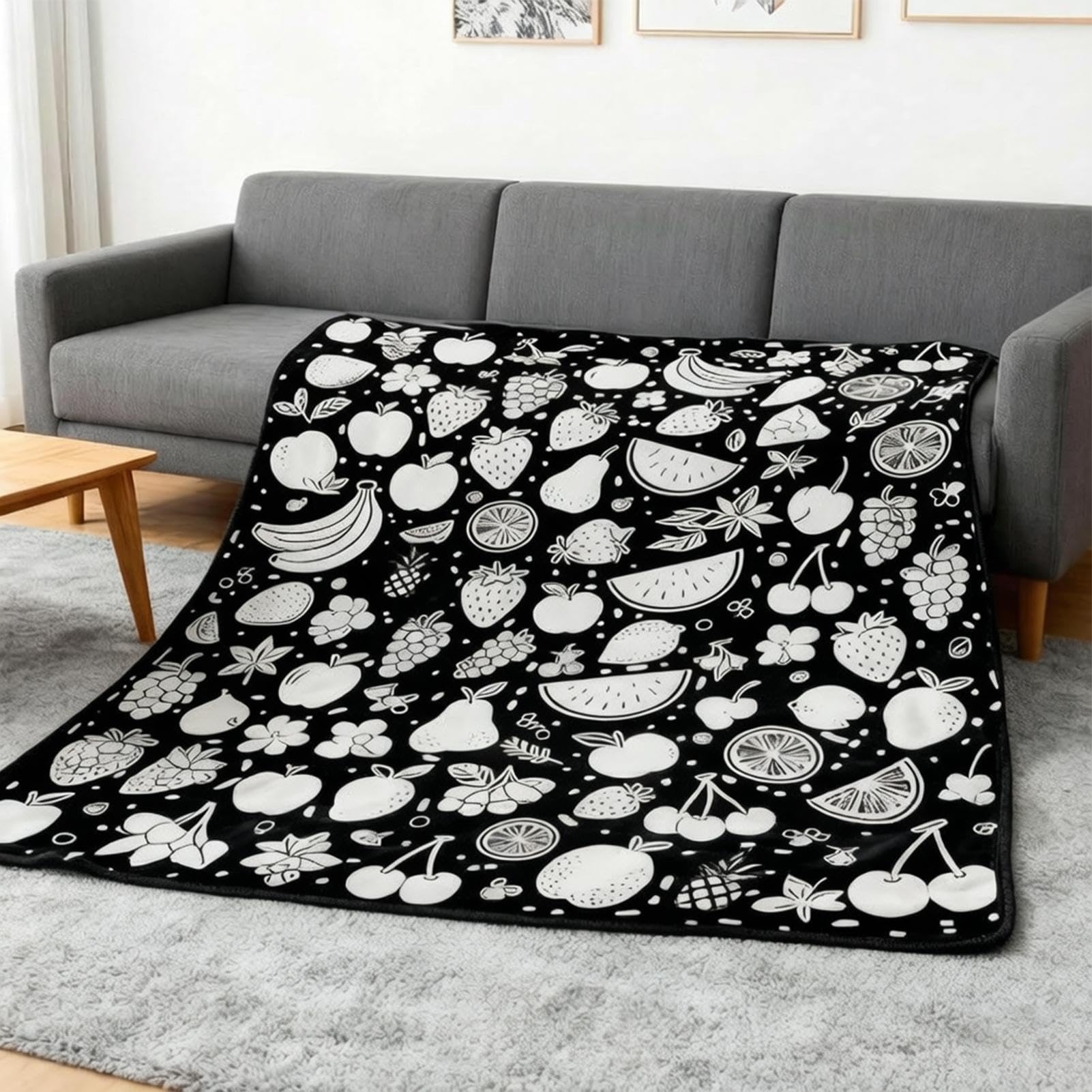 Coperta da re 120 x 145 centimetri Tappeto da Disegno in Tessuto | la tua Coperta da Per Ragazzi, Papà, Mamma, Fidanzato, Marito, Ragazza e Adolescente