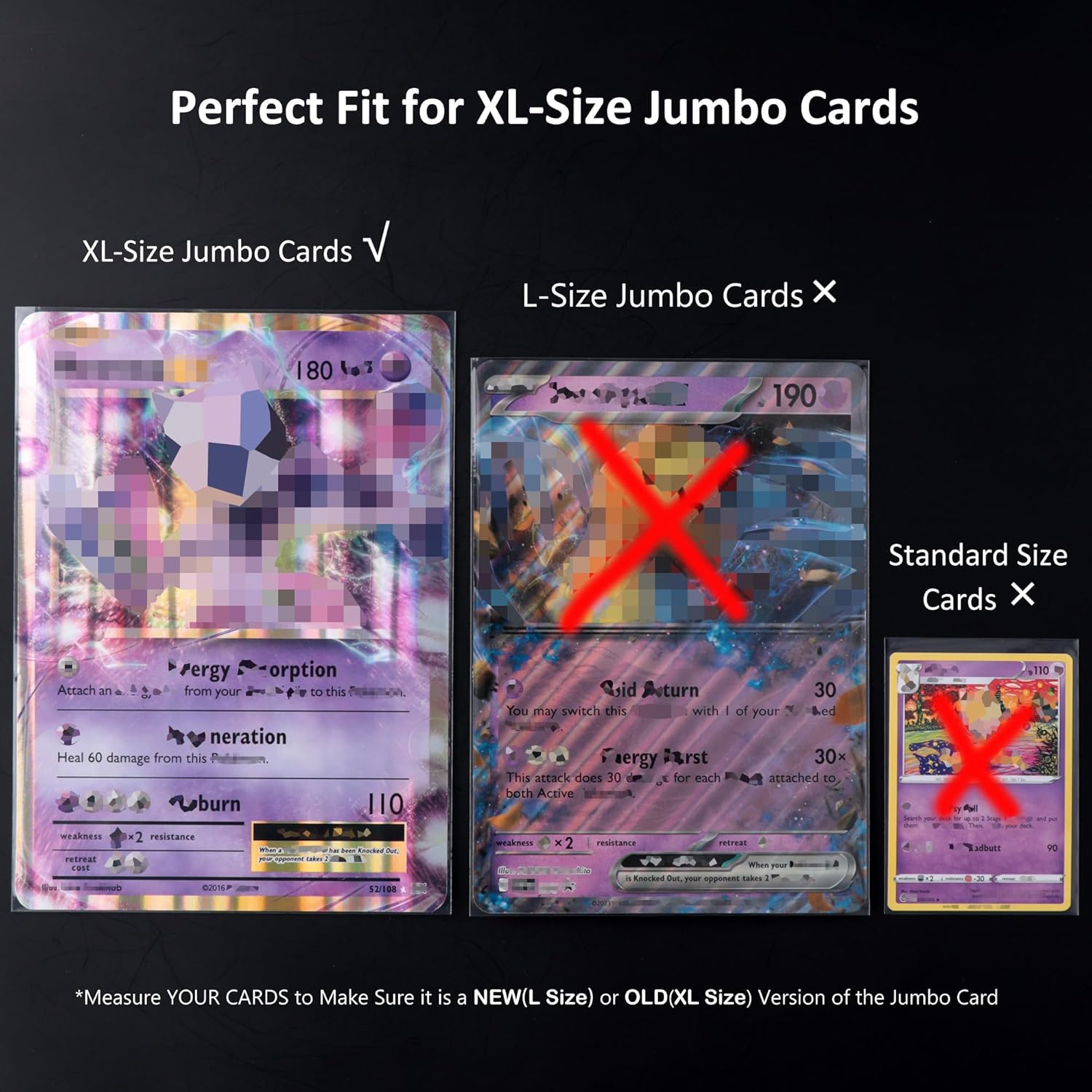 Precise 5.7″ × 7.9″ XL fit Fully Seals Oversized Cards Without Slippage