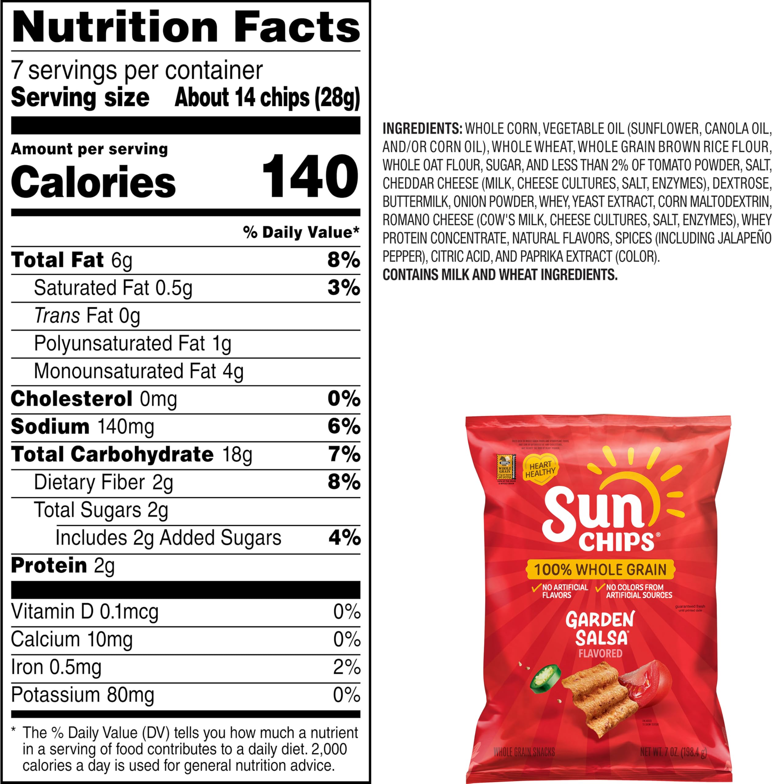 SunChips Garden Salsa 7 Oz — view 3