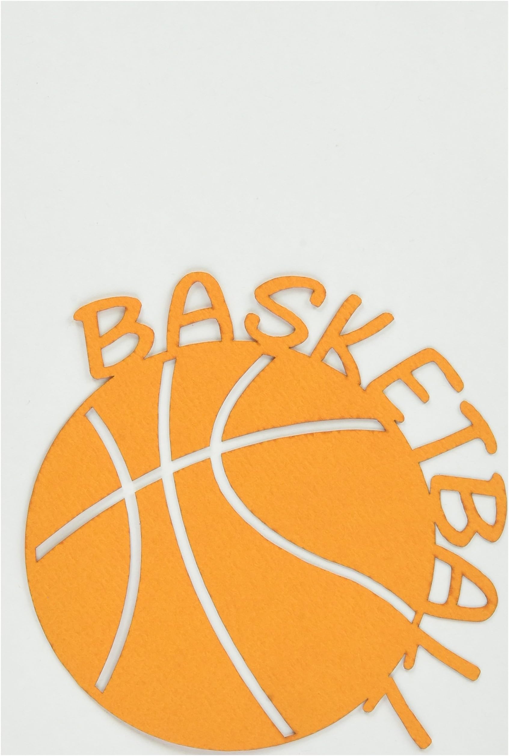Scrapbook 101 Shape Cardstock Die Cuts, Basketball