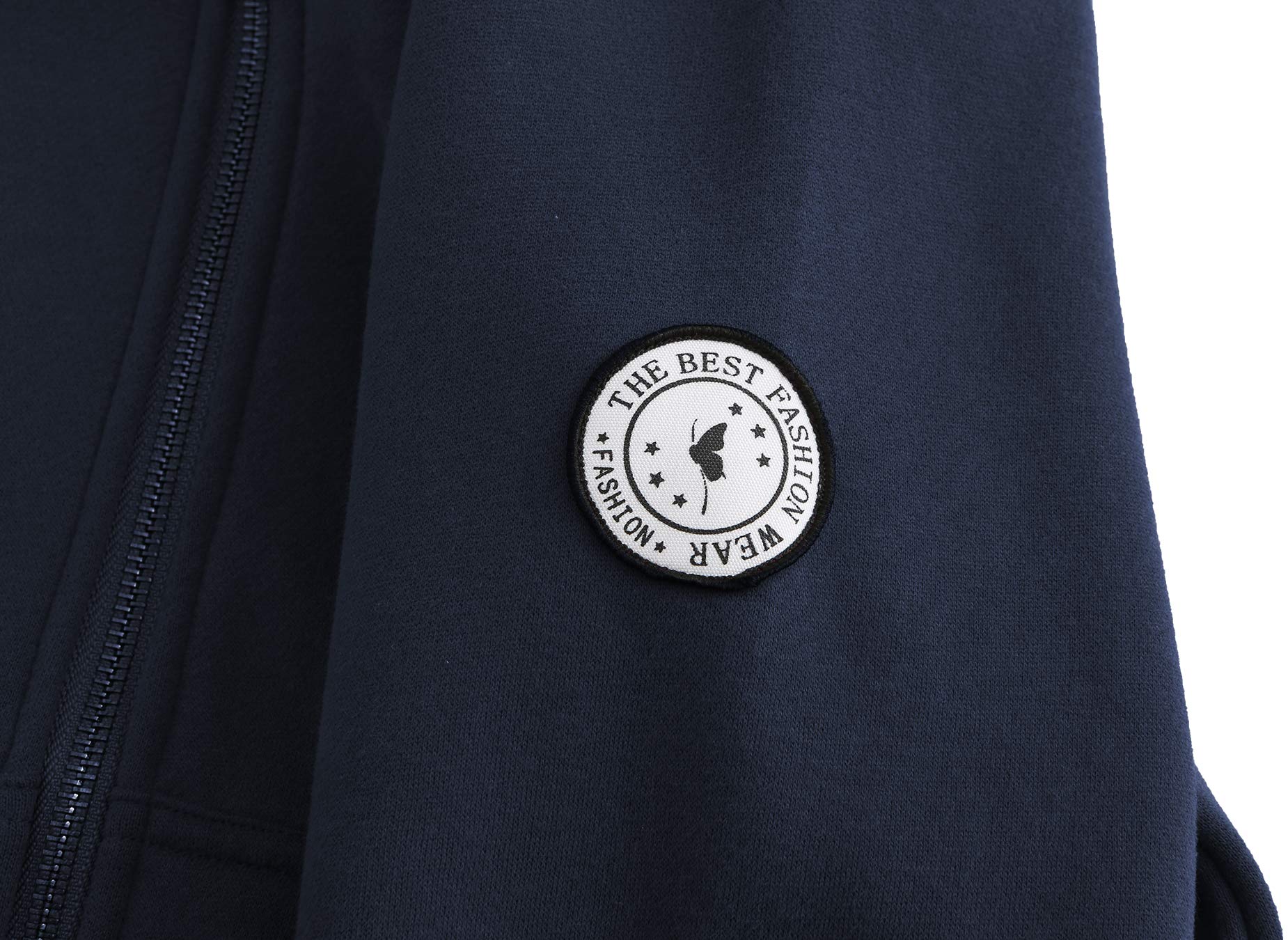 TrendiMax Sweat à Capuche Femmes avec Poches Manches Longues Manteau Femme Hiver Zippé Col Montant Hoodie Femme Chaude Douce Confortable