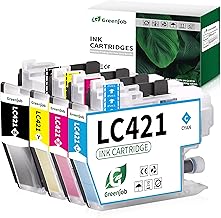 LC421 Ink Cartridges Replacement for Brother LC-421 LC-421XL LC-421XLVAL Ink Cartridges Multipack Compatible with Brother DCP-J1050DW MFC-J1010DW DCP-J1140DW Printer (4-Pack)