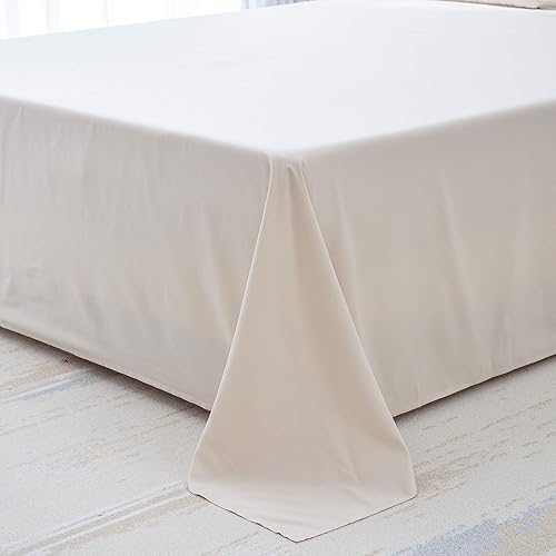 Miniatura 9 de PY HOME & SPORTS Juego de sábanas de cama tamaño Queen blanco ultra suave 4 piezas ropa de cama de microfibra de lujo con bolsillos profundos de 16in