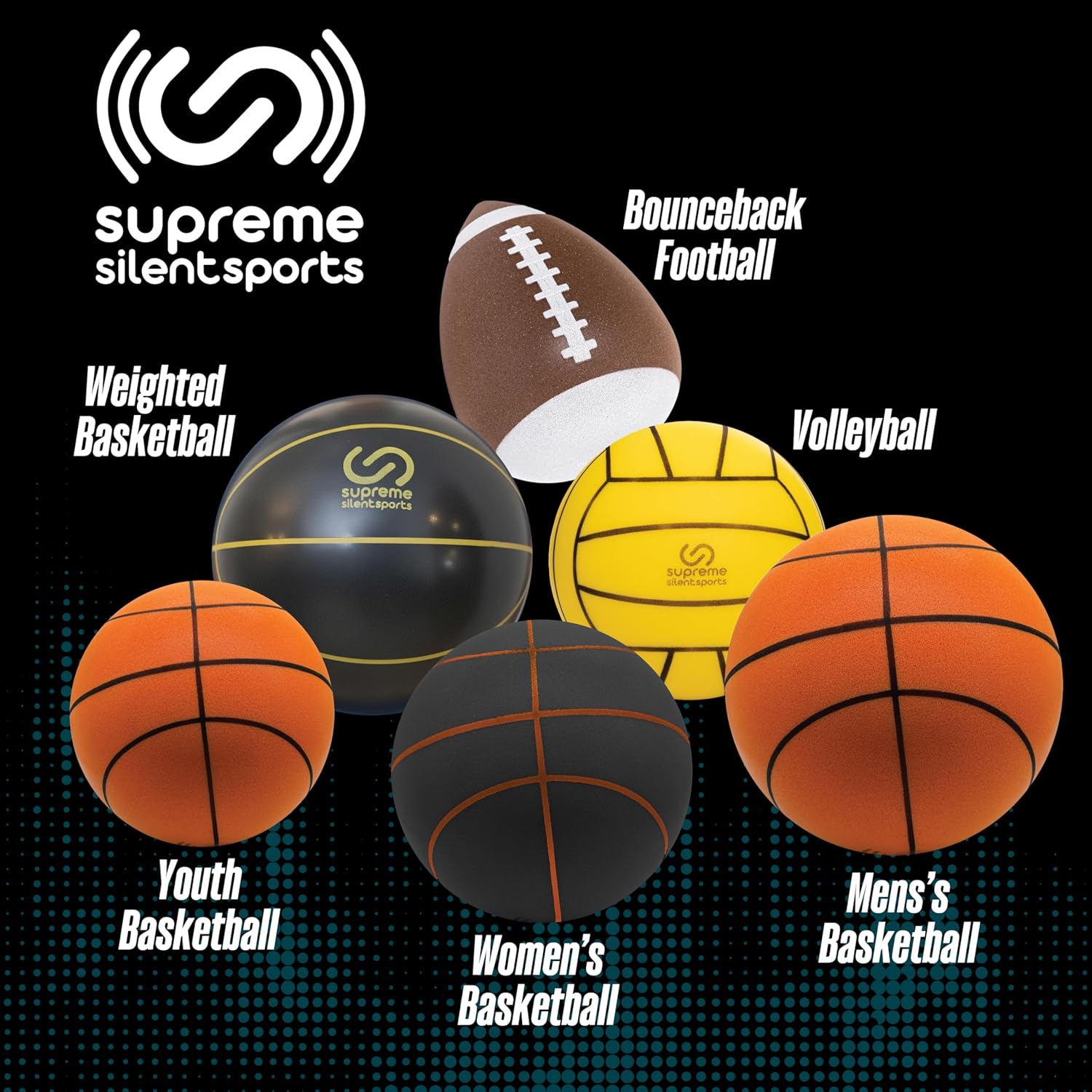Bounceback Football | Quiet Indoor Foam Solo Catch Ball with Noise Reduction for Training & Playing, Boys & Girls, Never Shrunken | Brown, Game Size-20" Circumference (1 Pack)