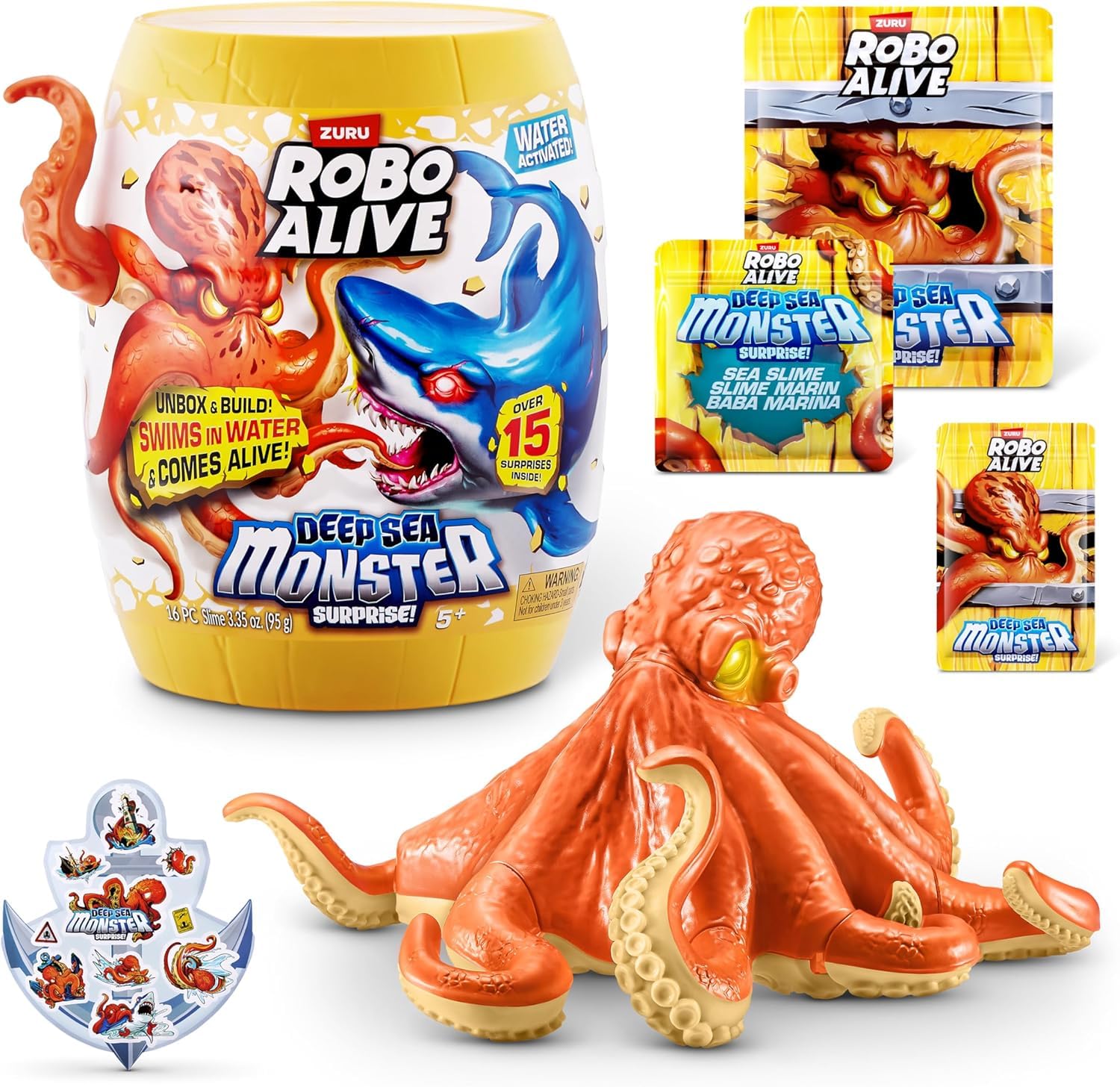 ZURU Robo Alive Figurine Deep Sea Monster Surprise Requin